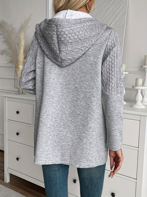 Luna Strick Hoodie Jacke - Stilvoll und Bequem für Damen im Herbst und Winter