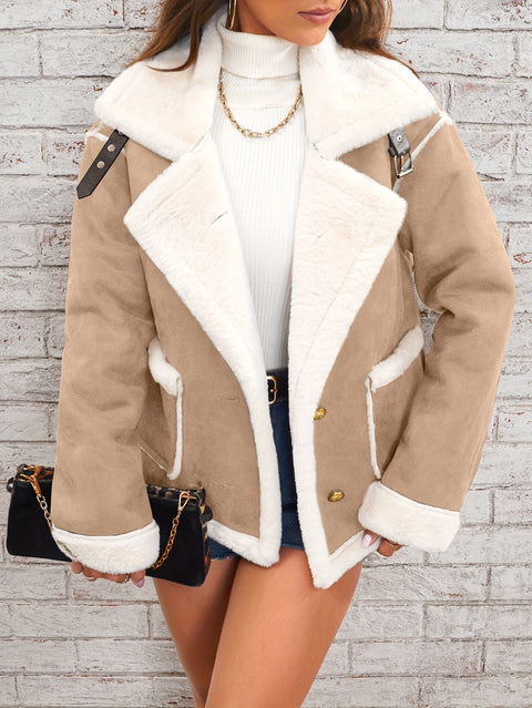Plüschrevers Winterjacke – Stilvoll und Warm für die Kalten Monate