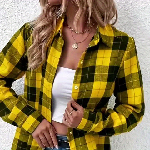Lässige Karobluse – Stilvoll und Komfortabel für Frühling und Herbst