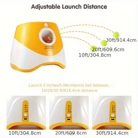 FetchMaster Pro – Interaktive Automatische Hundespielball Launcher mit USB-Ladung