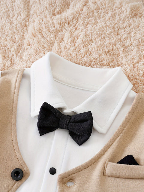 Oliver Gentleman Romper – Schickes Babypaket mit Fliege