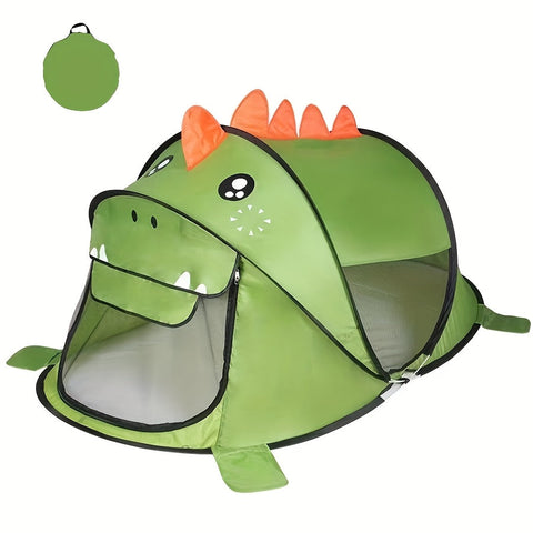Kinder Dinosaurier, Hai & Bär Pop-Up Spielzelt Set mit UPF 50 – Atmungsaktiv & Tragbar für Babys & Kleinkinder