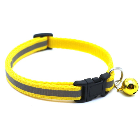 Reflektierendes Katzenhalsband mit AirTag Halter und Glocke – Verstellbares Halsband für Nachtsichtbarkeit
