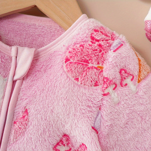 Plüsch Winterschlafsack mit Einhornprint – Weicher und Märchenhafter Schlafkomfort für Kinder