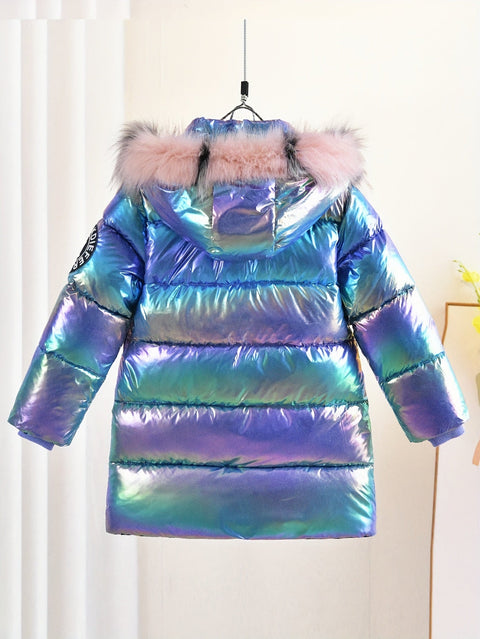 Ivy Glänzende Winterjacke für Kinder - Trendy und Warm für Kalte Tage