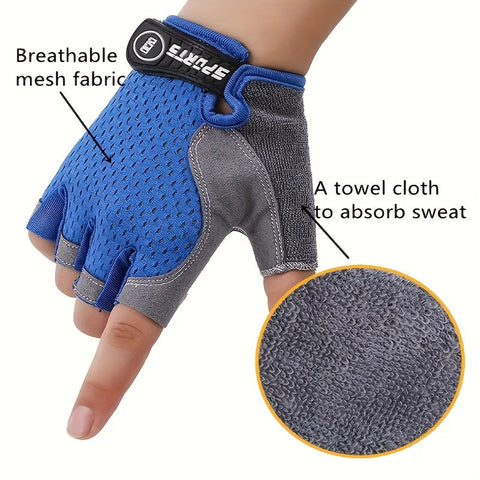Halb Fingerhandschuhe für Radfahren und Outdoor-Aktivitäten – Atmungsaktives und Rutschfestes Design