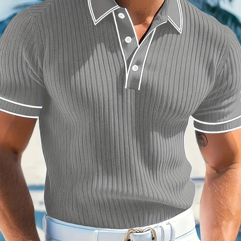 Herren Polo-Shirt mit kurzen Ärmeln – Komfortabel und stilvoll für den Sommer