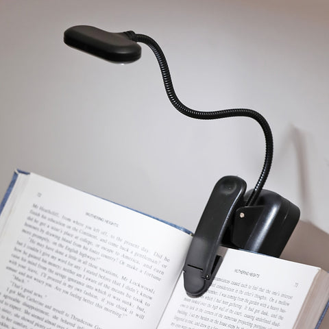 Flexible Cliplampe - Tragbare Leselampe mit Verstellbarem Hals für Zuhause oder Unterwegs