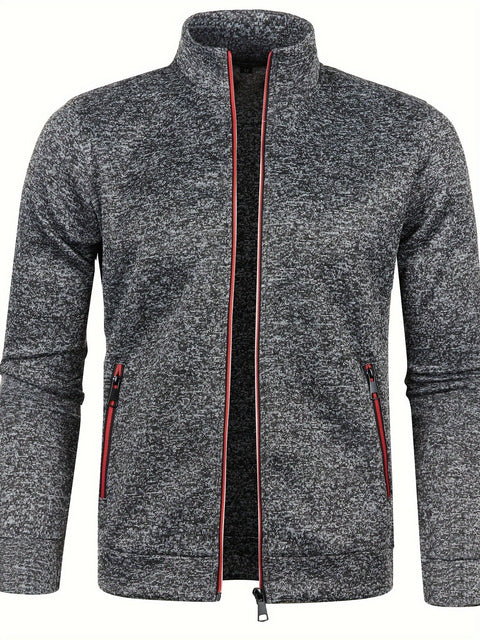 Herren Cardigan mit Voller Reißverschluss – Lässig und Stilvoll für die Kalten Monate