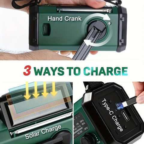 EcoPower Radiator - All-in-One Notfallradio mit Taschenlampe und Ladegerät