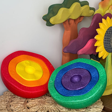 Set von 6 Bunten Balance Boards – Ideal für Kraft, Koordination und Training