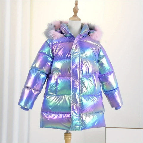 Ivy Glänzende Winterjacke für Kinder - Trendy und Warm für Kalte Tage