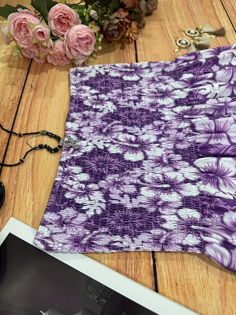 Bohemian Blumen Smock Tube Kleid – Fröhlich und Bequem für Sommerausflüge