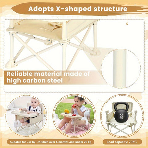 Tragbarer Klappbarer Babyhochstuhl – Leichtgewichtig & Kompaktes Design