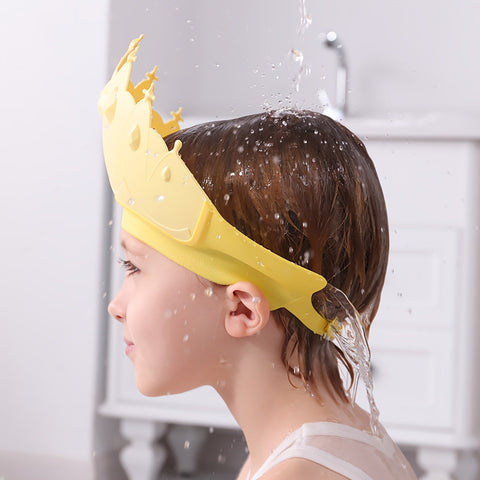 Duschhaube für Kinder mit Ohrenschutz - Wasserdichte und verstellbare Badekappe für sicheres Baden