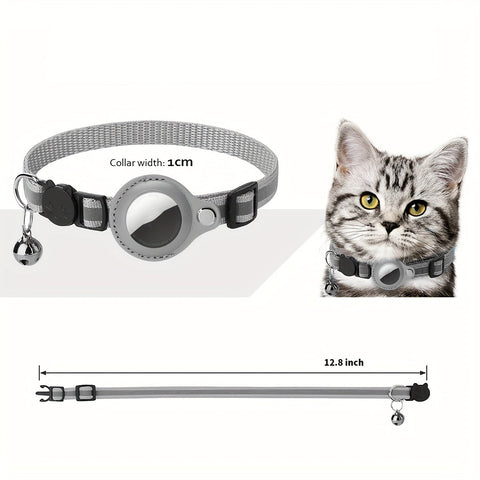 Reflektierendes Katzenhalsband – Sicherheitsverschluss und Glocke für zusätzliche Sichtbarkeit
