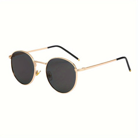 Vintage Runde Sonnenbrille für Damen – Retro-Design aus Metall und Kunststoff für jeden Anlass