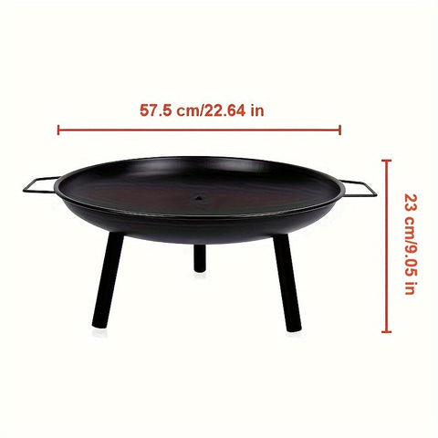 Gusseiserne Feuerschale – Ideal für Grillen, Camping und Gartenbeleuchtung