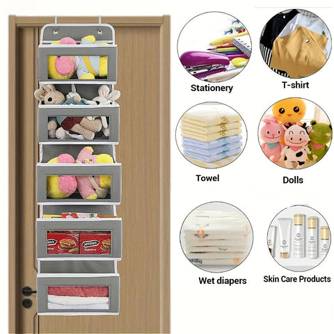 5-lagiges Hängendes Aufbewahrungssystem – Ideal für Schlafzimmer, Badezimmer und Küche
