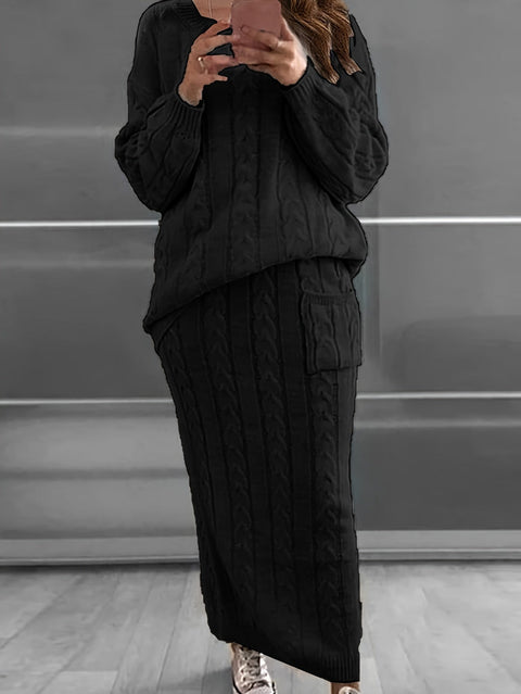 Luna Plus-Size Sweater Set - Bequem und Stilvoll für den Herbst & Winter
