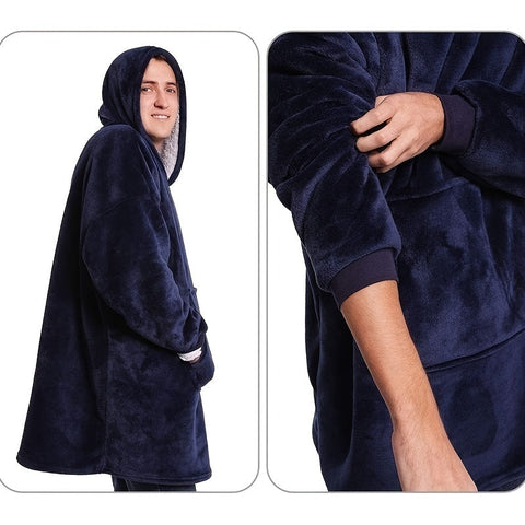 Luna Sherpa Hoodie Decke - Ultraweich und Komfortabel für die Kältesten Tage