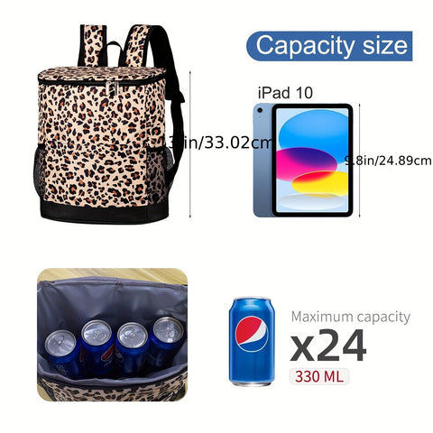 Kühlrucksack für 24 Dosen – Ideal für Strand, Camping und Picknicks