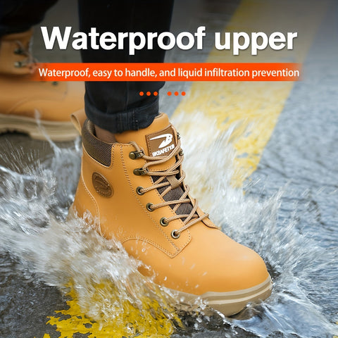 Robuste Sicherheitsarbeitsstiefel mit Stahlkappen – Langlebig und Komfortabel für Arbeit und Industrie