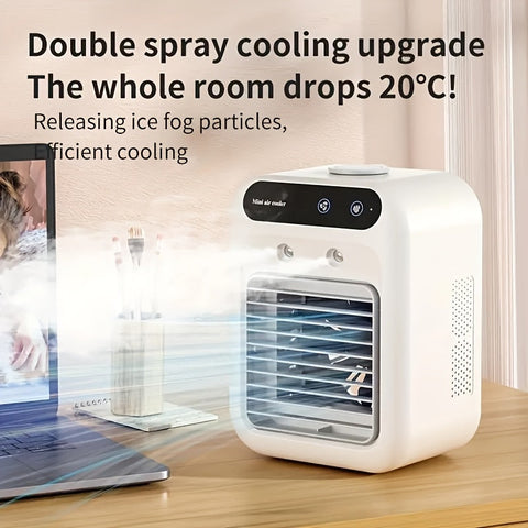 Tragbarer Mini-Klimaanlage – All-in-One Luftbefeuchter & Ventilator