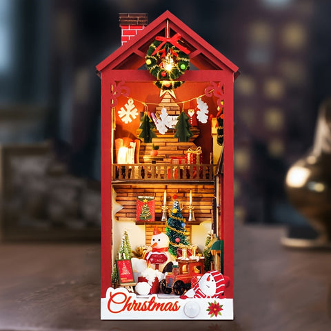 DIY Miniatur Weihnachtshaus – 3D Puzzle-Set für Weihnachten und festliche Dekoration