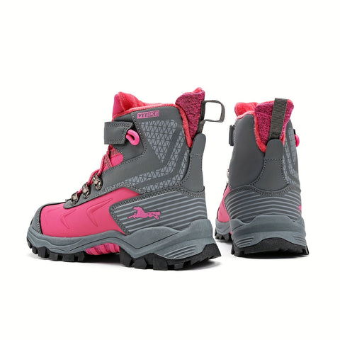 Damen High-Top Schneestiefel – Rutschfeste Wanderschuhe mit Warmfutter