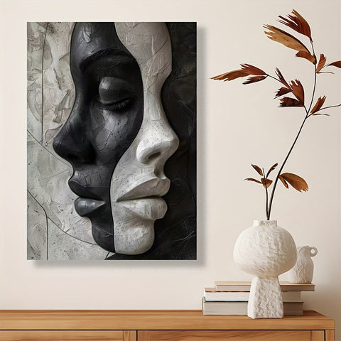 Abstract Weibliches 3D Porträt – DIY Leinwand Set für Kunstliebhaber