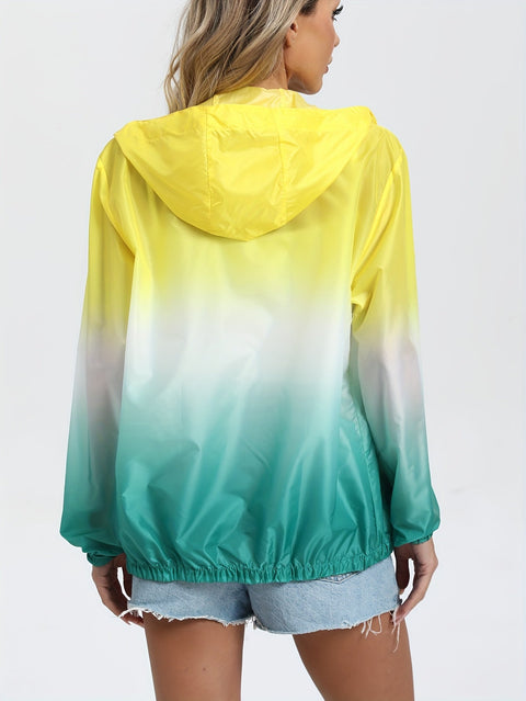 Leichte Kapuzen-Sommerjacke für Damen – Atmungsaktiv und Schutz für Outdoor-Aktivitäten