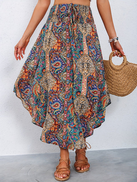 Paisley-Druck Hohe Taille Rock – Stilvoll und Bequem für Sommer und Frühling