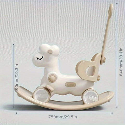2-in-1 Baby Schaukelpferd und Laufrad - Sicheres und Lustiges Spielzeug