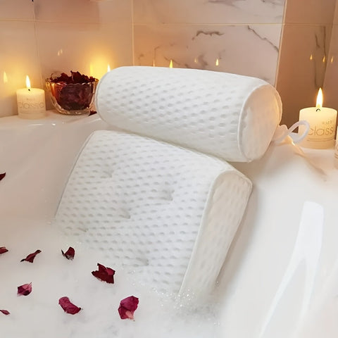Luxe Spa Badkissen - Weiche Nacken- und Rückenstütze mit Antirutsch-Saugnäpfen für ultimativen Komfort
