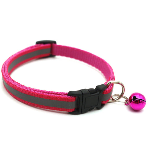 Reflektierendes Katzenhalsband mit AirTag Halter und Glocke – Verstellbares Halsband für Nachtsichtbarkeit