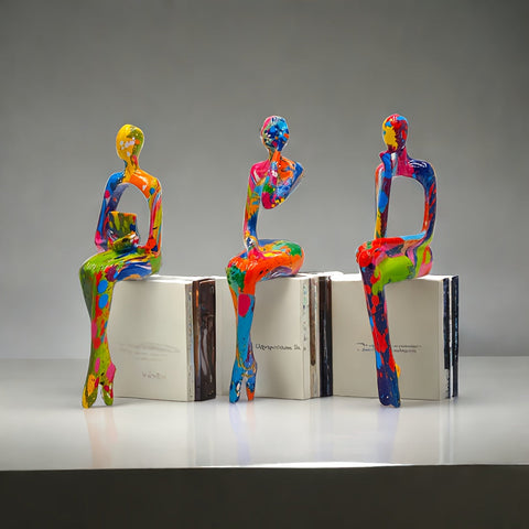 KleurExplosie Kunstfiguren Set - Für einen Kühn und Kreativen Einrichtungsstil