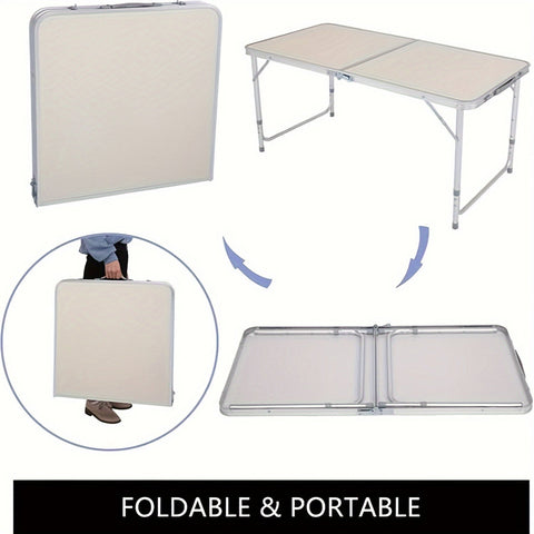 Zusammenklappbarer Campingtisch - Leicht und Tragbar, Ideal für Partys und Outdoor-Aktivitäten