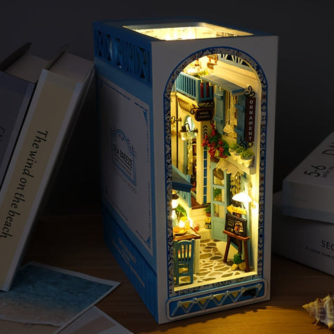 Handgefertigtes 3D Holzpuzzle – Meer inspiriertes Miniaturhaus