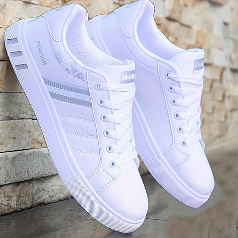 Schnürsenkel Sneakers für Männer – Gestreiftes Design und Ausgezeichnete Griffigkeit für Sportliche Aktivitäten