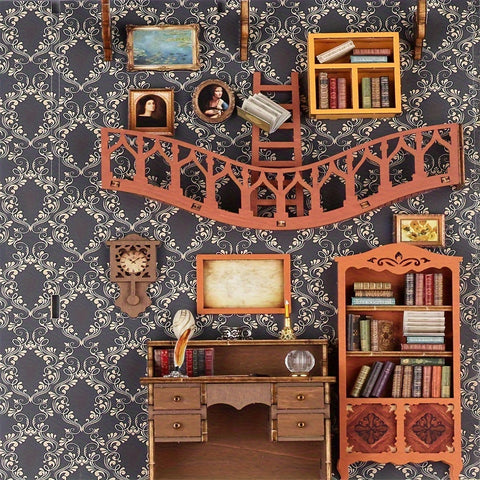 Magisches Bücherhaus – 3D Holzpuzzle für kreative Baumeister