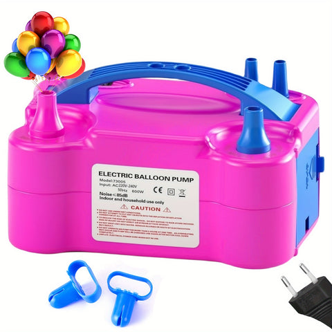 Duale Düse Elektrische Ballonpumpe – Schnell und Einfach Ballons Aufblasen