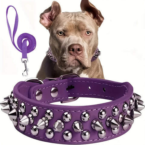 Verstellbarer Stachelhalsband für Hunde - Stark und Sicher für Große Hunde