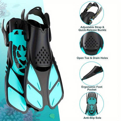 AquaFlex Schnorchelflossen – Ideal zum Schwimmen und Schnorcheln