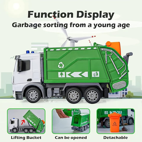 EcoTruck RC Müllwagen - Realistisches Spielzeugfahrzeug mit Licht & Sound