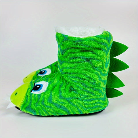 Fröhliche Dinosaurierhausschuhe für Kinder - Für gemütlichen Herbst und Winter