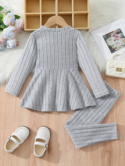 Sophie Mädchen Outfit Set - Bequem und Stilvoll für Herbst und Winter