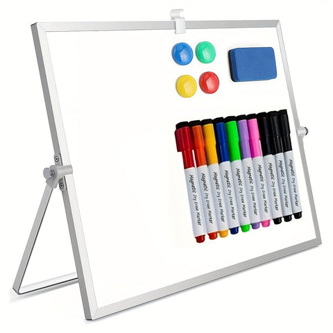 MagniBoard Magnetisches Whiteboard - Tragbar und Doppelseitig mit Ständer