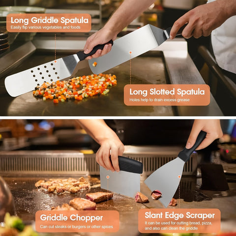 20-teiliges RVS BBQ Grillwerkzeug-Set – Alles, was du für das perfekte Barbecue brauchst