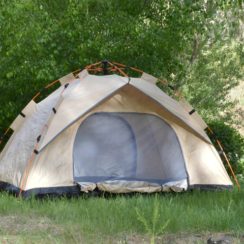 QuickCamp Zelt - Schnell aufstellbares Zelt mit UV-Schutz für 4 Personen
